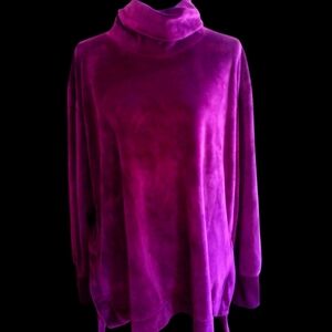 Velour Velvet Cowl Neck Top